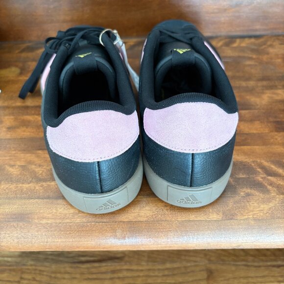 Adidas Men's VL Court 3.0 Black and Pink Sneaker JH6610 Size 13 New - Picture 4 of 7